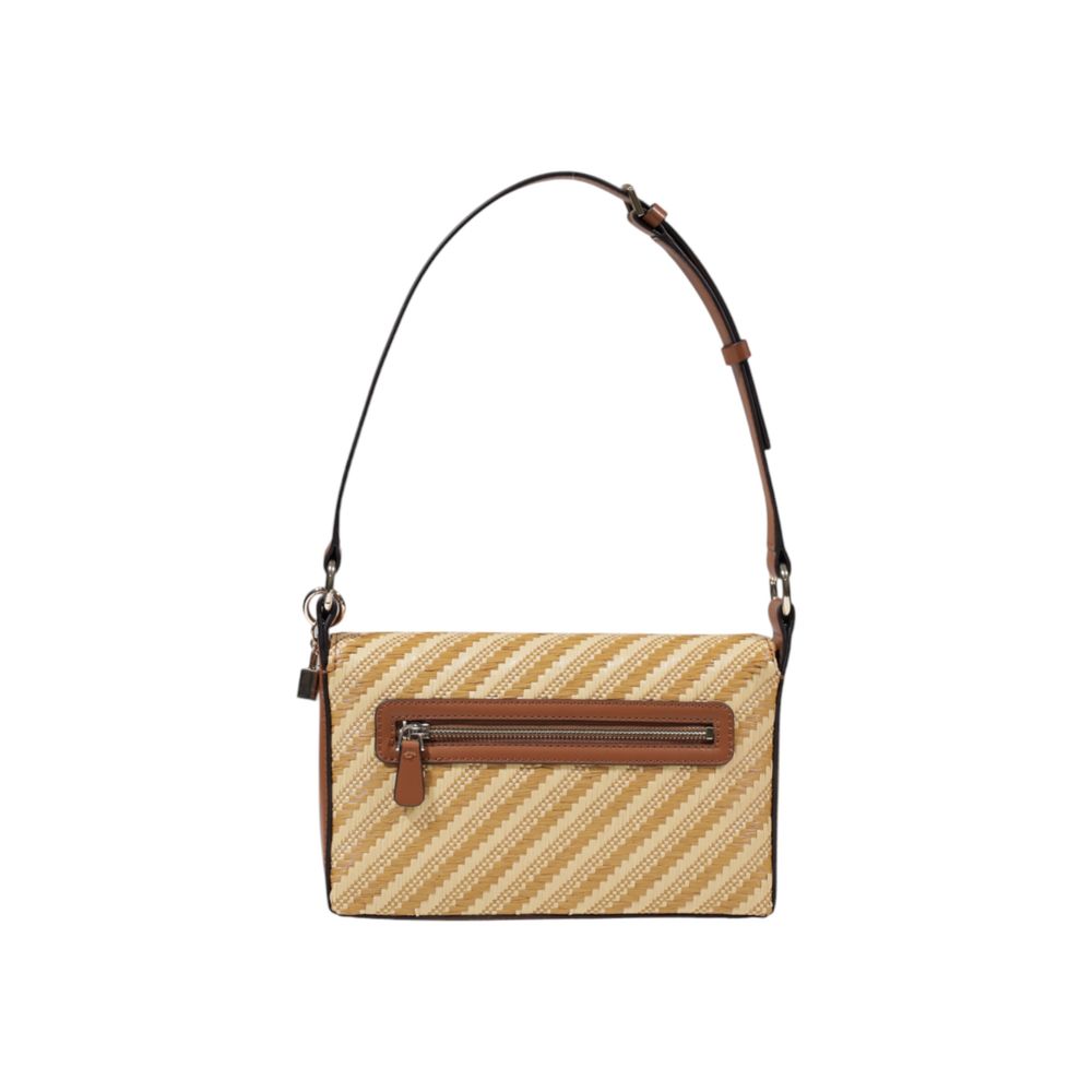 Guess Beige Polypropylene Handbag - EMELDA CROSSBODY HWWG92 10190