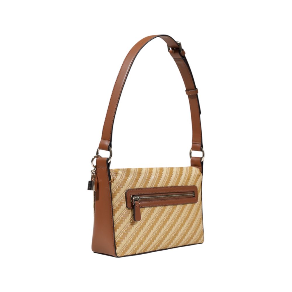 Guess Beige Polypropylene Handbag - EMELDA CROSSBODY HWWG92 10190