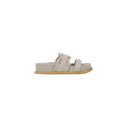 Liu Jo Gray Leather Sandal - Refined Summer Elegance