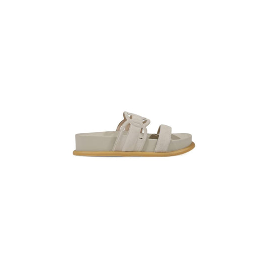 Liu Jo Gray Leather Sandal - Refined Summer Elegance