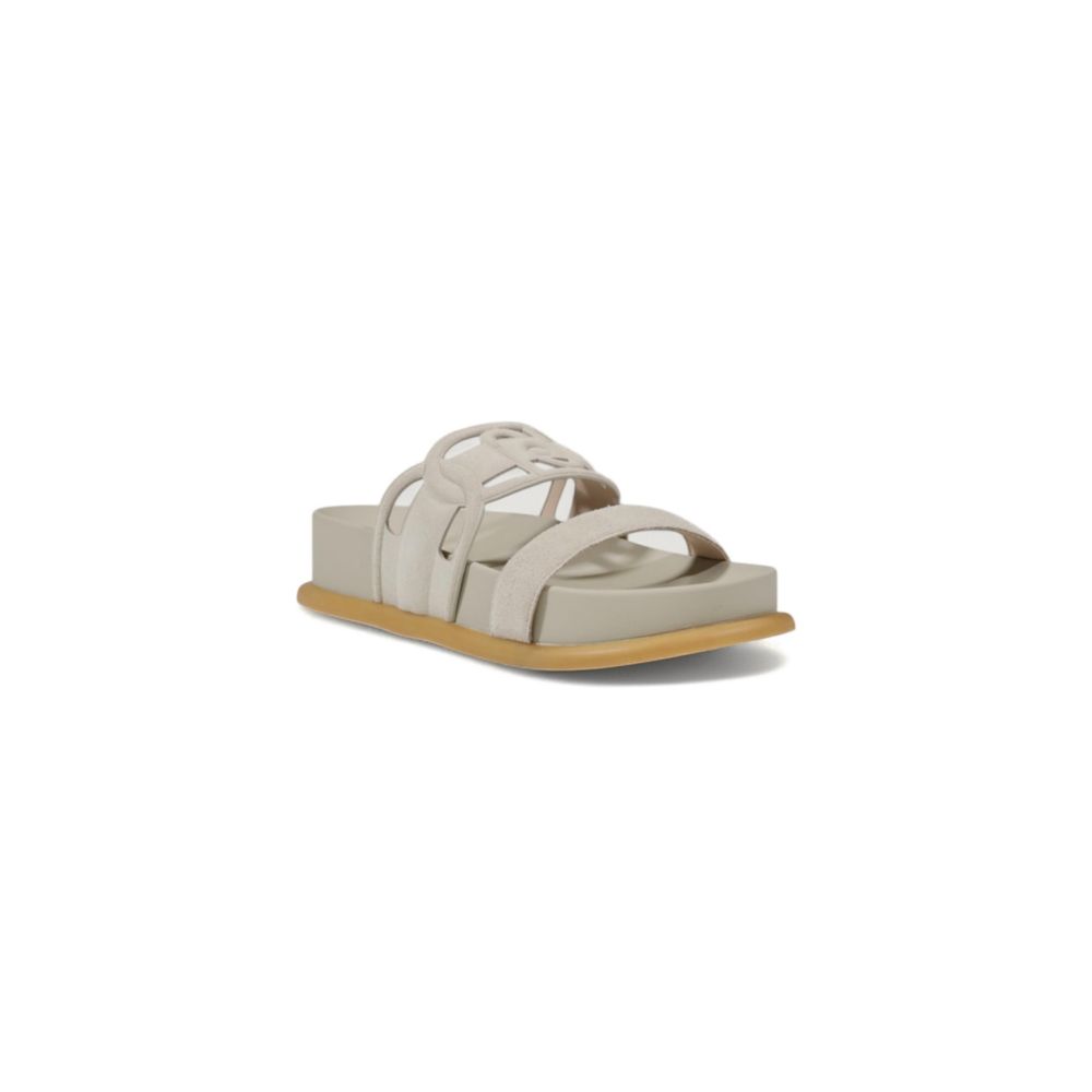Liu Jo Gray Leather Sandal - Refined Summer Elegance