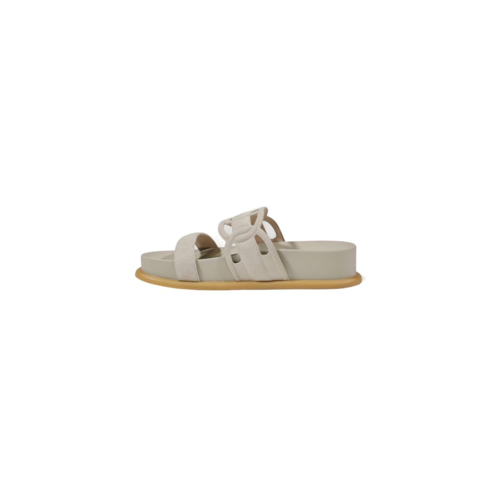 Liu Jo Gray Leather Sandal - Refined Summer Elegance