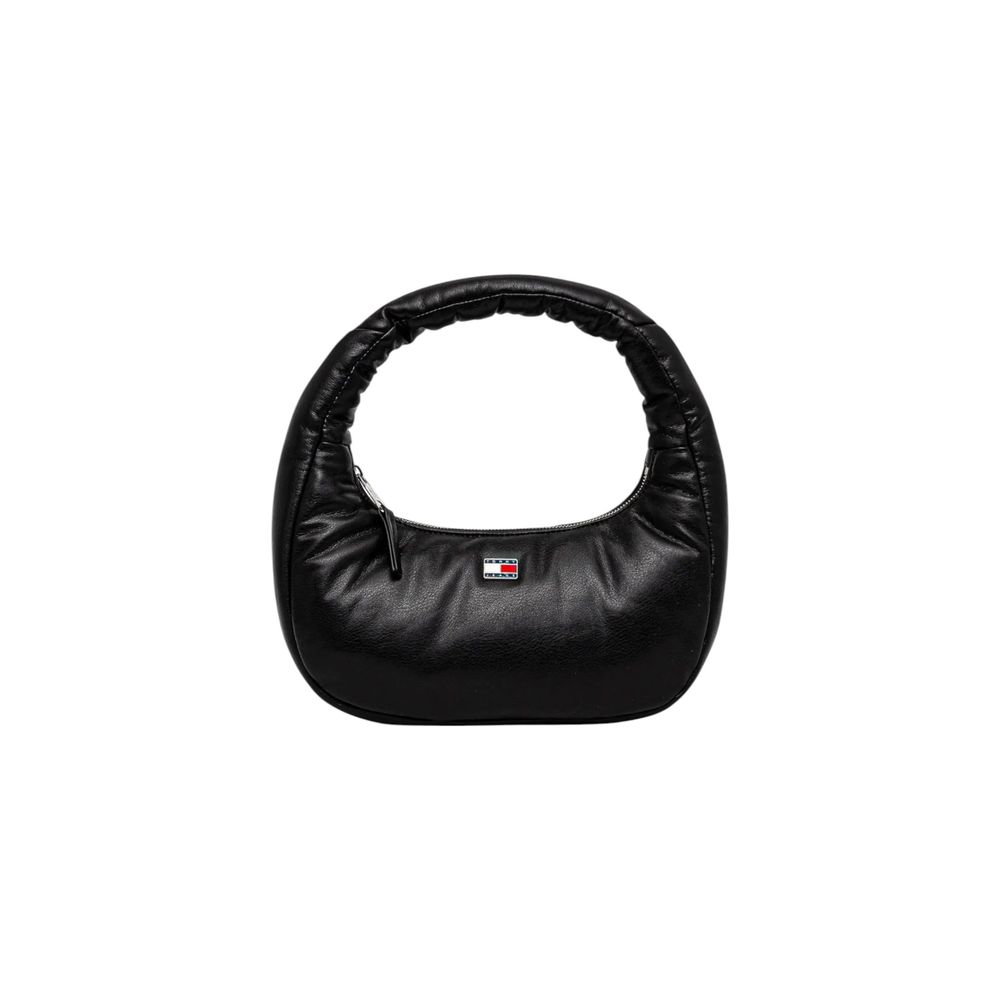 Tommy Hilfiger Black Polyethylene Handbag - TJW Pillow Shoulder Bag