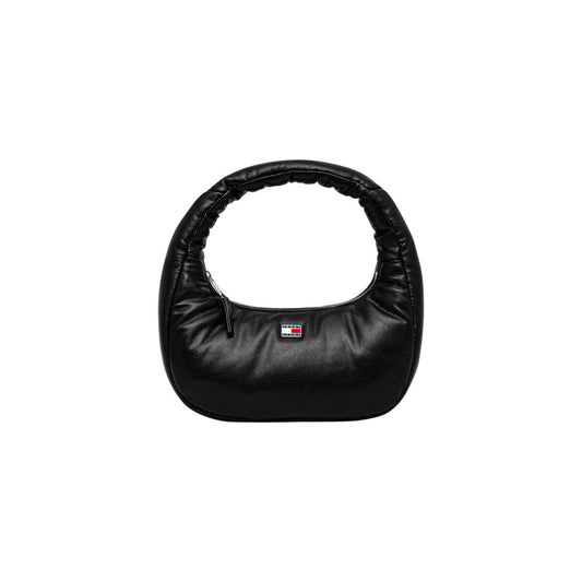 Tommy Hilfiger Black Polyethylene Handbag - TJW Pillow Shoulder Bag
