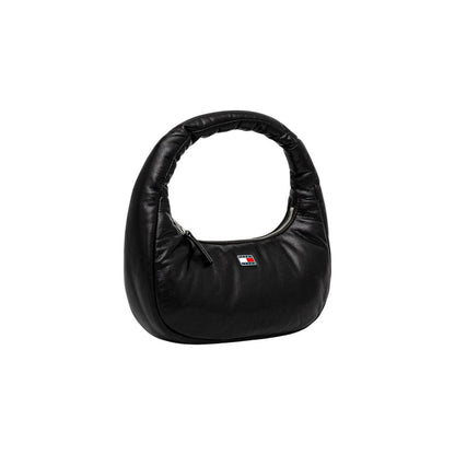 Tommy Hilfiger Black Polyethylene Handbag - TJW Pillow Shoulder Bag
