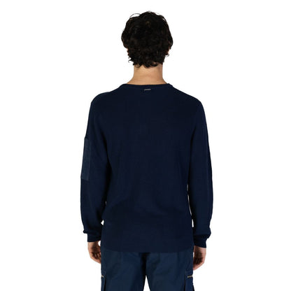 Antony Morato Blue Cotton Sportswear Sweater