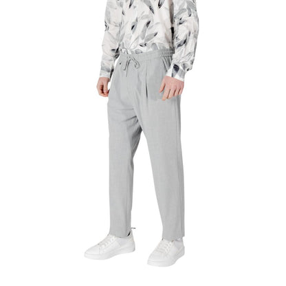 Antony Morato Gray Polyester Pant - NEIL REGULAR FIT
