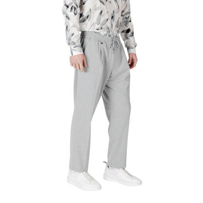 Antony Morato Gray Polyester Pant - NEIL REGULAR FIT