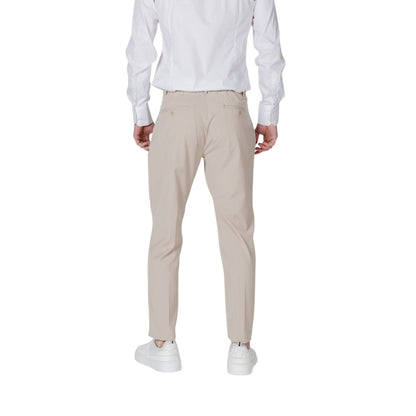 Antony Morato Beige Polyester Pant – Men's Regular Comfort Trousers