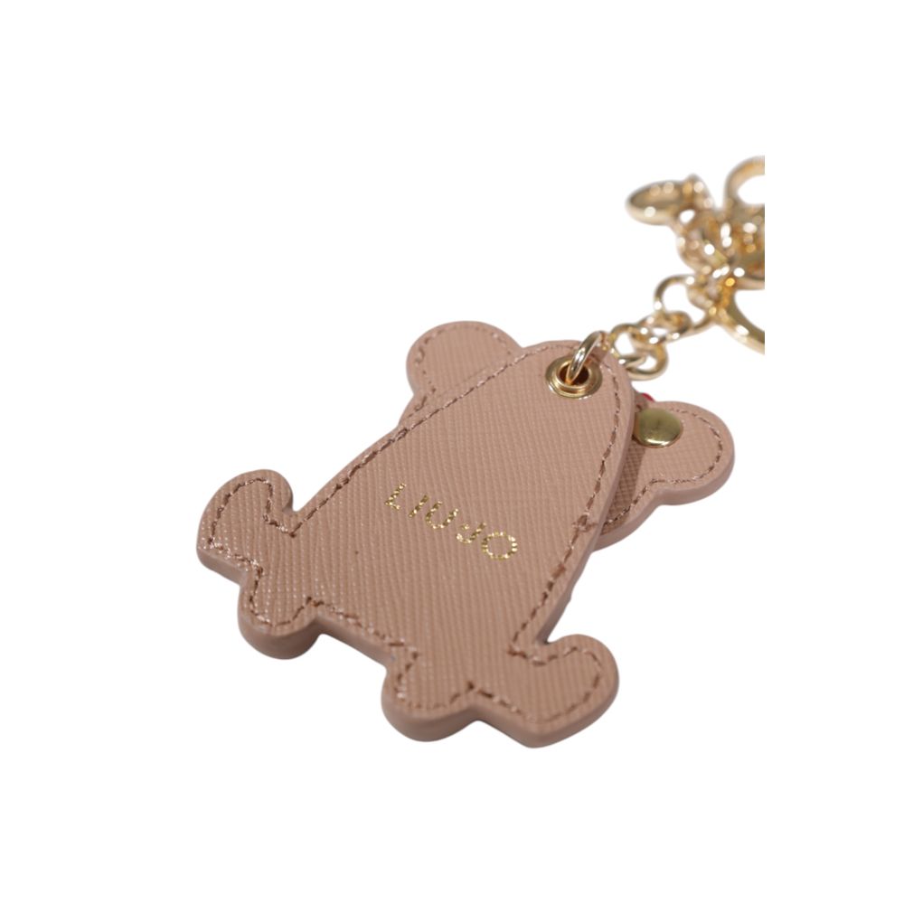 Liu Jo Beige Polyethylene Keychain - Chic Accessory for the Modern Woman