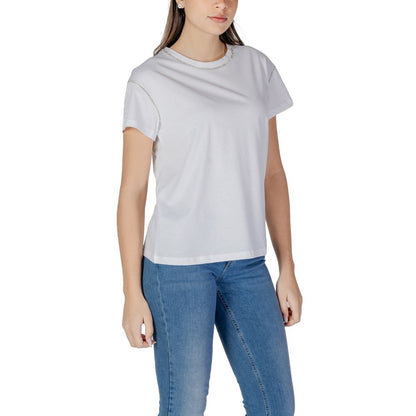 Liu Jo White Cotton T-Shirt - Effortlessly Chic Essentials