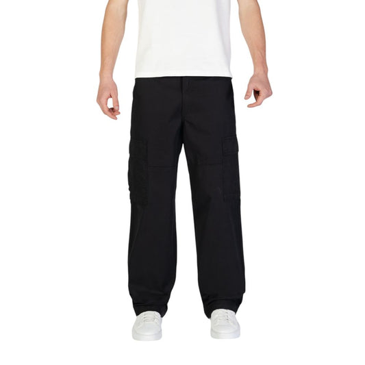 Jack & Jones Black Cotton Pants - Regular/Comfort Fit