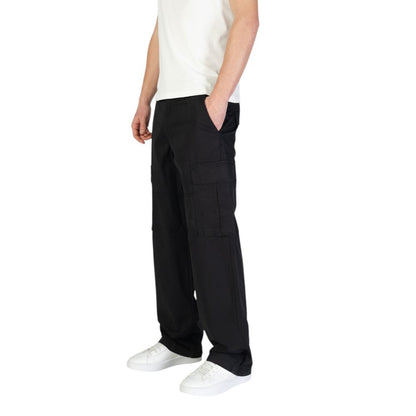 Jack & Jones Black Cotton Pants - Regular/Comfort Fit