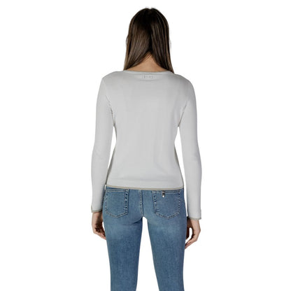Liu Jo White Viscose Cardigan for Effortless Elegance