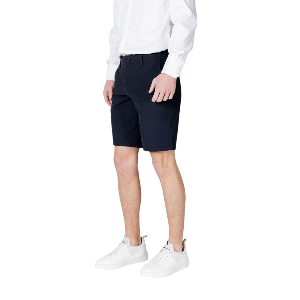 Armani Exchange Blue Polyamide Bermuda Shorts for Men