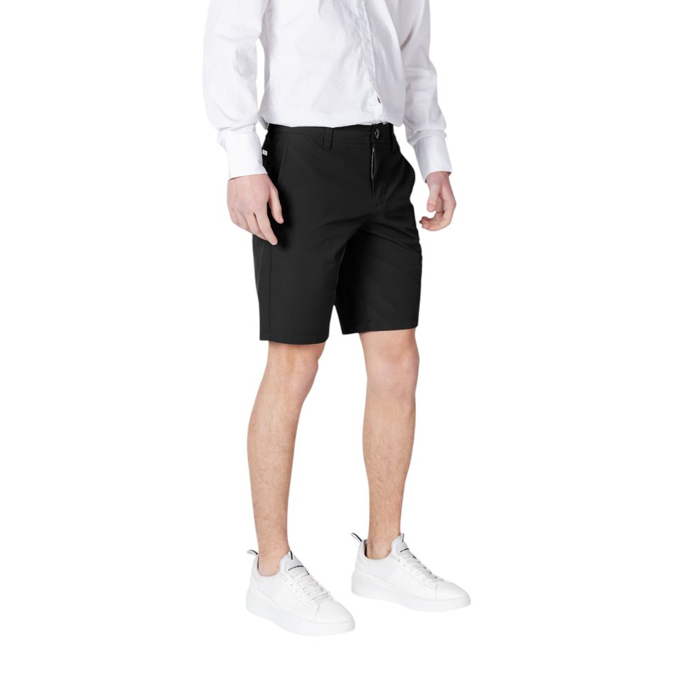 Armani Exchange Black Polyamide Bermuda Shorts for Men