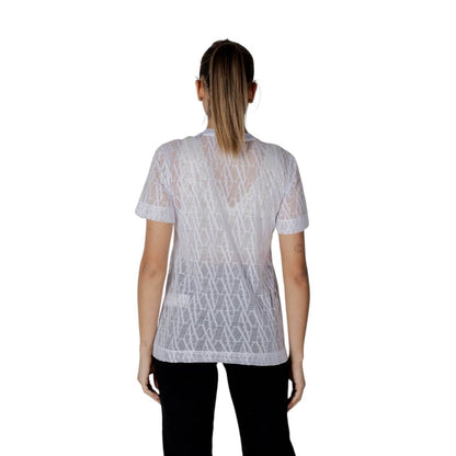 Armani Exchange White Polyester T-Shirt for Women