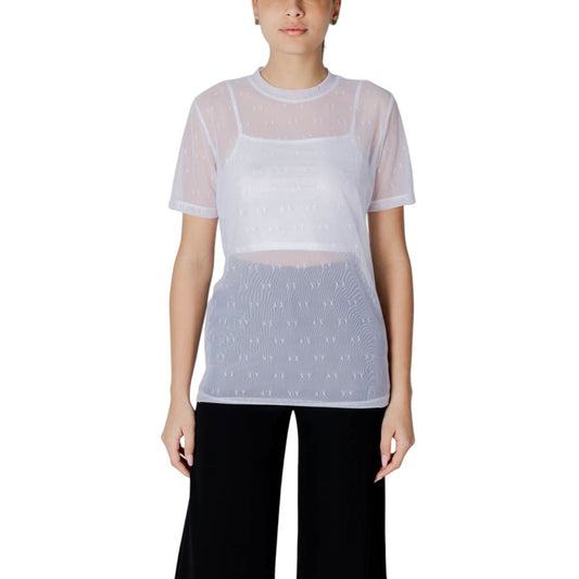 Armani Exchange Women’s White Polyamide T-Shirt