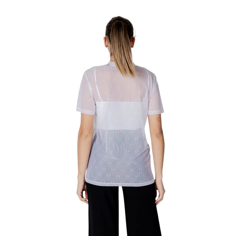 Armani Exchange Women’s White Polyamide T-Shirt