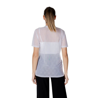 Armani Exchange Women’s White Polyamide T-Shirt