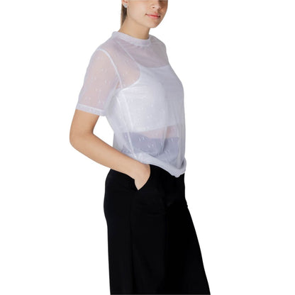 Armani Exchange Women’s White Polyamide T-Shirt