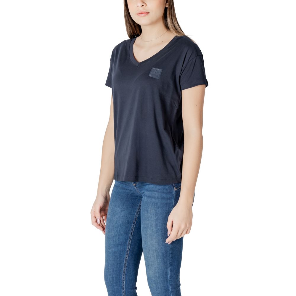 Armani Exchange Women's Blue Cotton T-Shirt