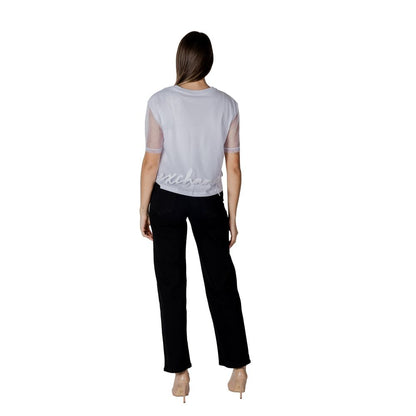 Armani Exchange White Cotton T-Shirt - Model XW000541 AF10359