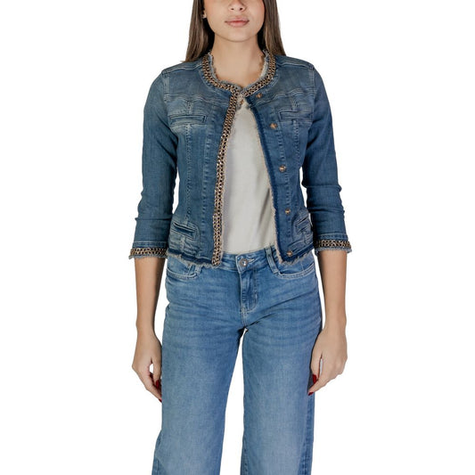 Liu Jo KATE Light Blue Cotton Jacket