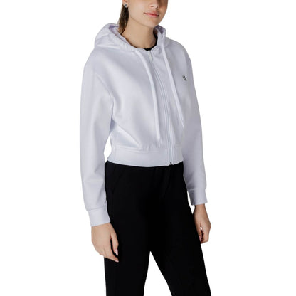 Armani Exchange White Cotton Hoody - Women's Cap Capsule Sweatshirt