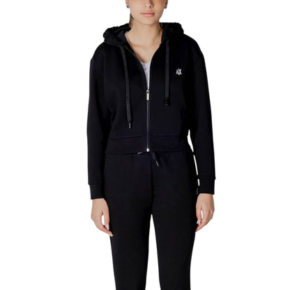 Armani Exchange Black Cotton Hoody for Women