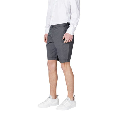 Armani Exchange Blue Cotton Short - Effortless Urban Style