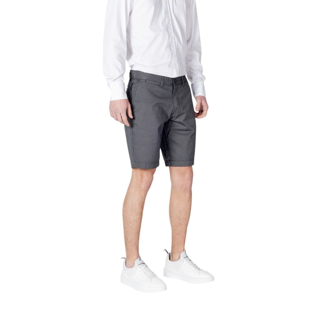 Armani Exchange Blue Cotton Short - Effortless Urban Style
