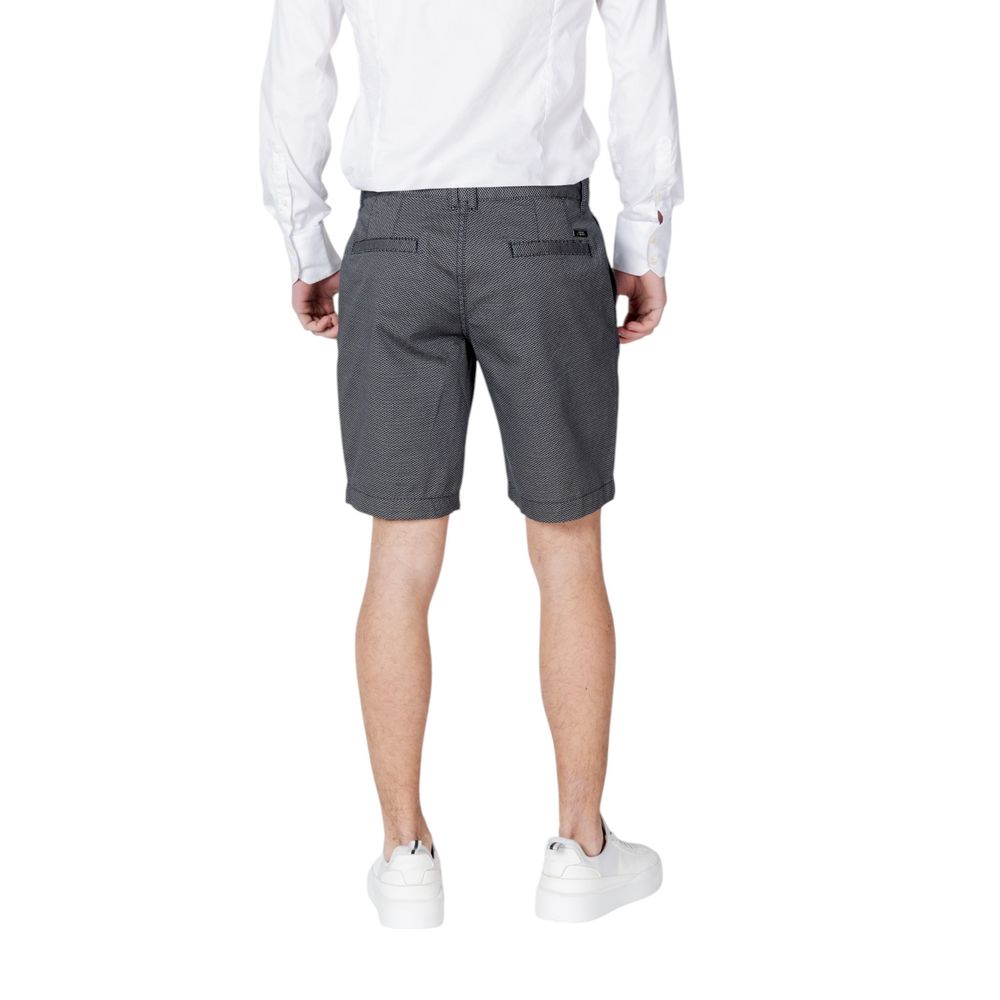 Armani Exchange Blue Cotton Short - Effortless Urban Style