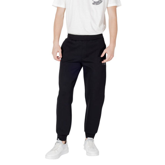 Armani Exchange Black Cotton Joggers for Men