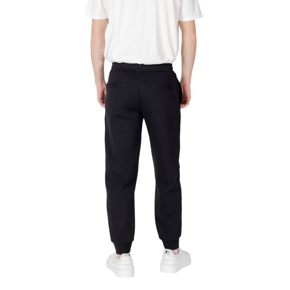 Armani Exchange Black Cotton Joggers for Men