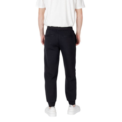 Armani Exchange Black Cotton Joggers for Men