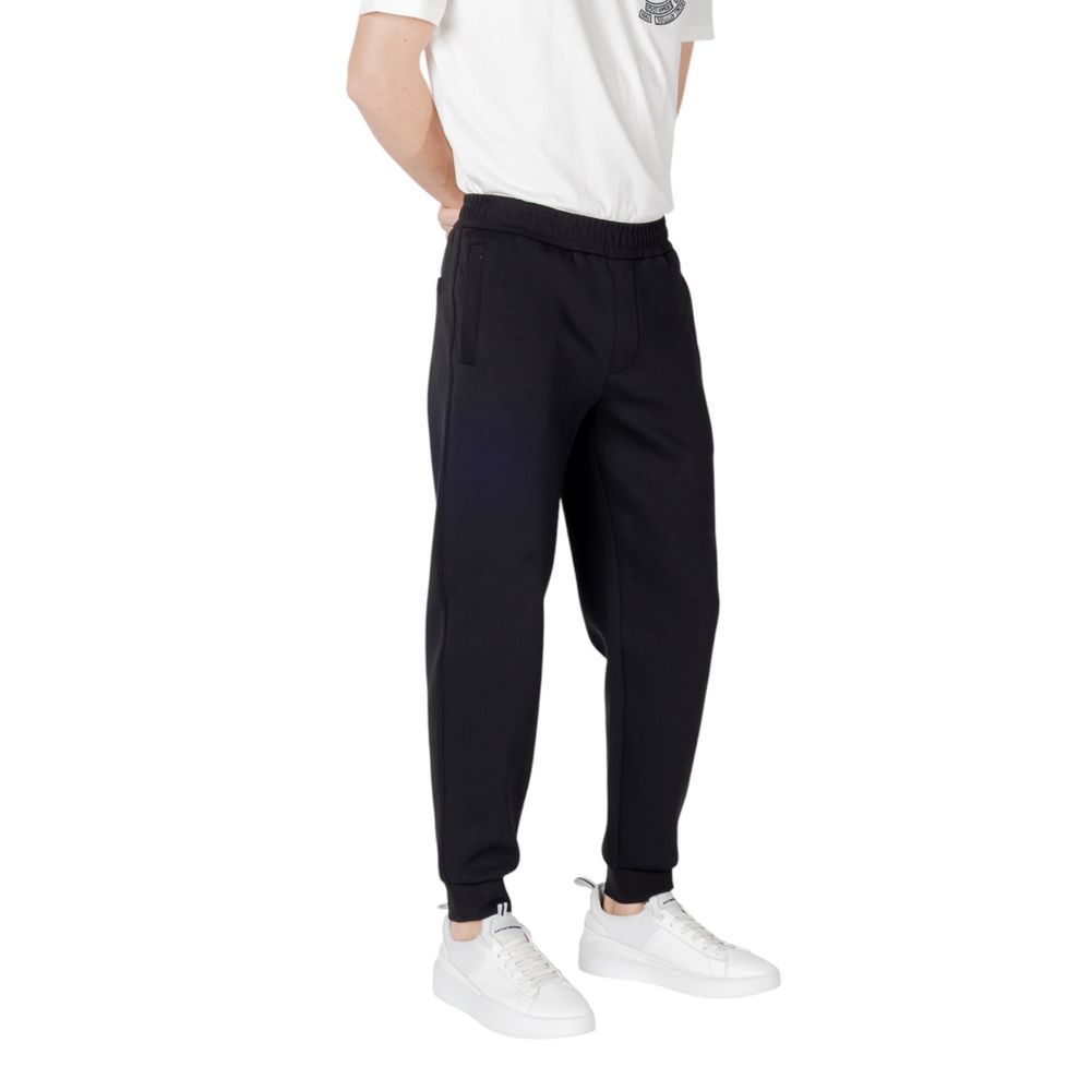 Armani Exchange Black Cotton Joggers for Men