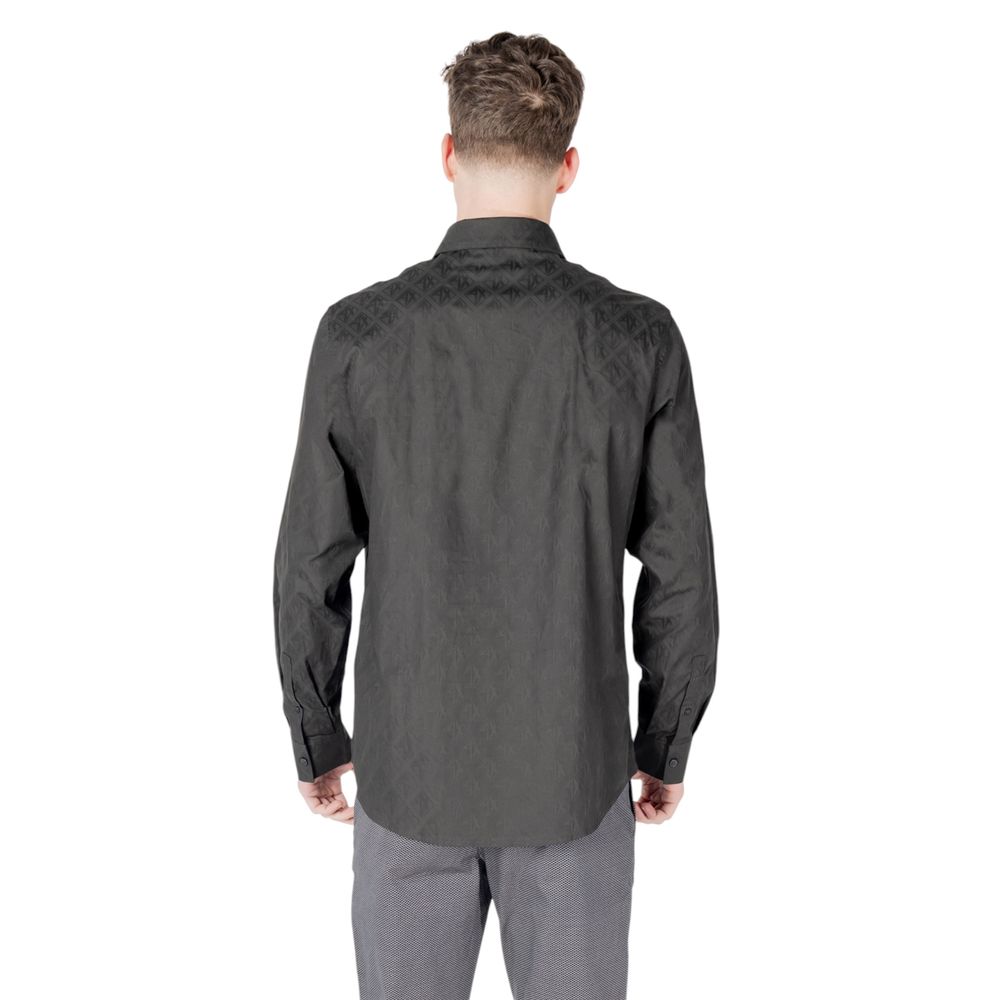 Armani Exchange Black Cotton Shirt for Men