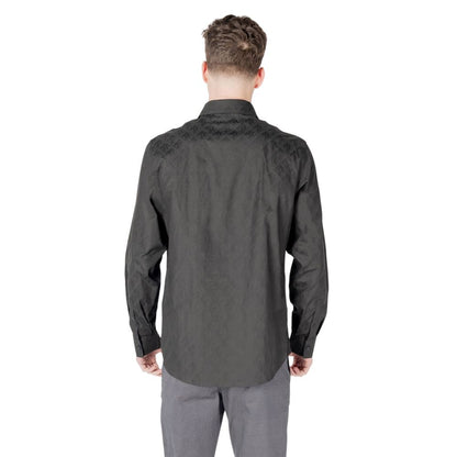 Armani Exchange Black Cotton Shirt for Men