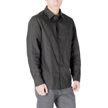 Armani Exchange Black Cotton Shirt for Men