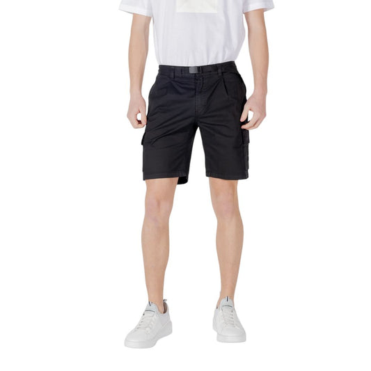 Hugo Boss Black Cotton Bermuda Shorts - Boss Sariel