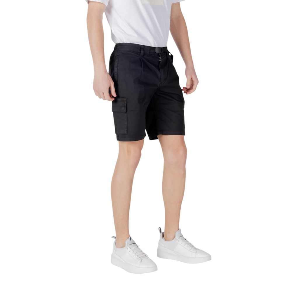 Hugo Boss Black Cotton Bermuda Shorts - Boss Sariel