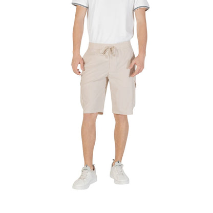 Hugo Boss Beige Polyester Bermuda Shorts