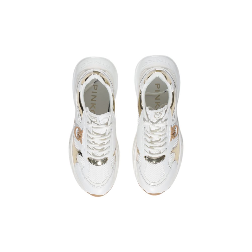 PINKO White Leather Sneaker - ARIEL 15