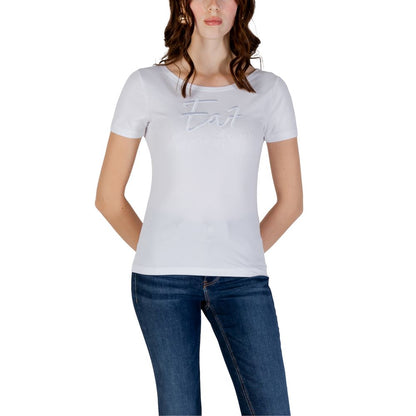 EA7 Emporio Armani White Cotton Sportswear T-Shirt