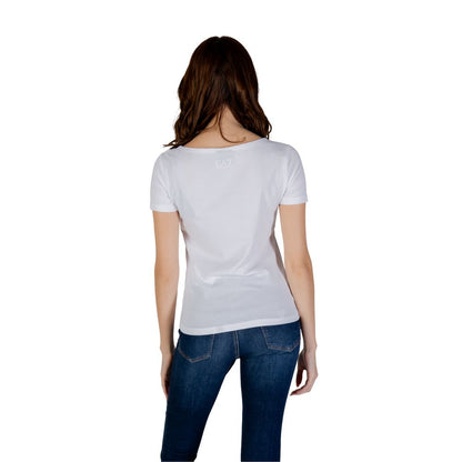 EA7 Emporio Armani White Cotton Sportswear T-Shirt