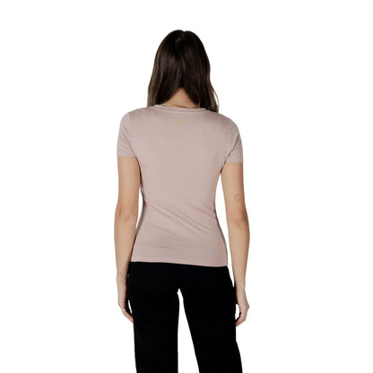 EA7 Emporio Armani Pink Modal T-Shirt for Women