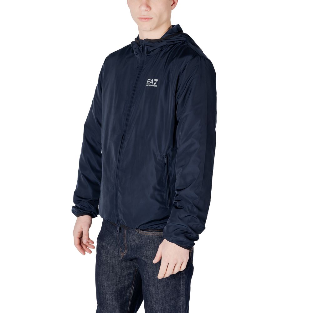 EA7 Emporio Armani Blue Polyester Jacket
