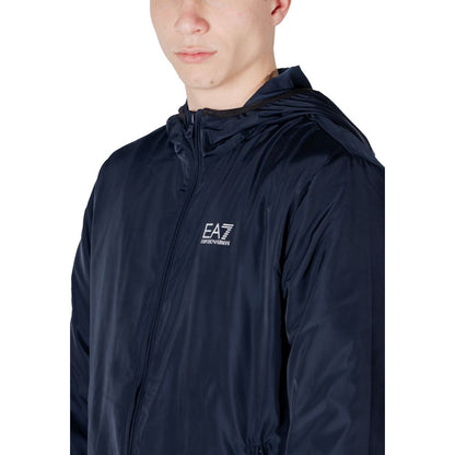 EA7 Emporio Armani Blue Polyester Jacket