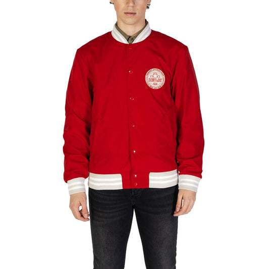 Replay Red Cotton Jacket & Coat